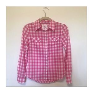 Pink Plaid Shirt